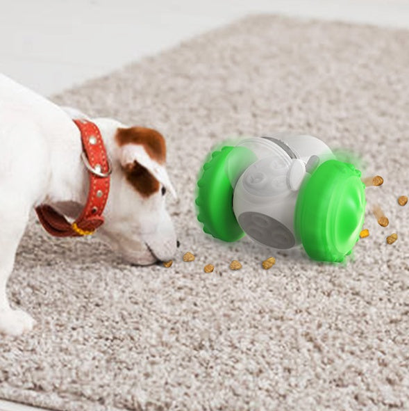 Smart Interactive Cat & Dog Toy Multifunctional Slow Feed Balance Car for Fun & Development