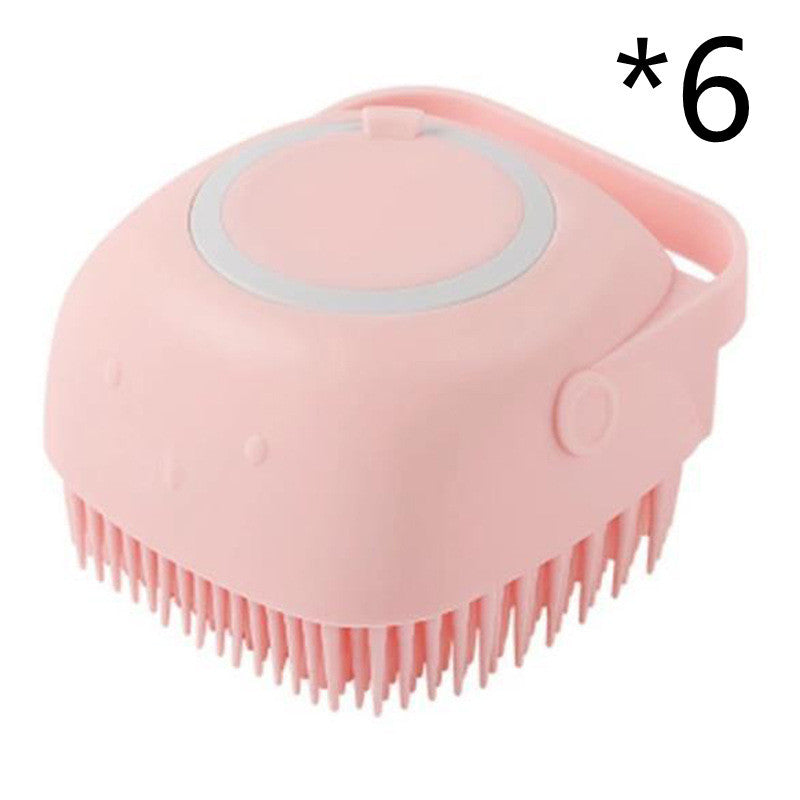 Silicone Dog Bath Gloves Massage Brush & Shampoo Applicator for Dogs & Cats Grooming