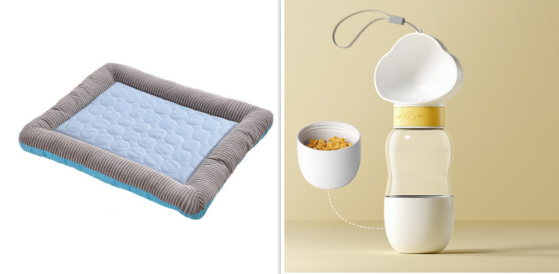 Cooling Pet Bed for Dogs & Cats Soft Ice Silk Mat for Summer Comfort
