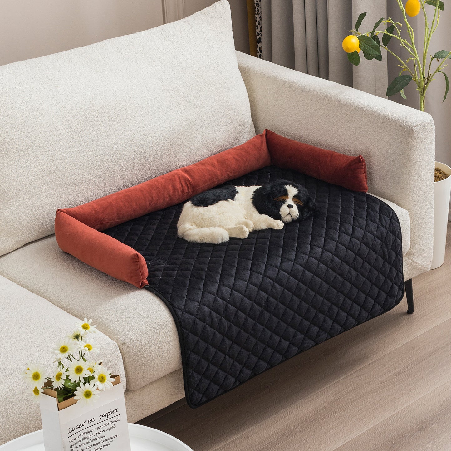 Comfortable Dog Sofa Bed Large Dog Cushion & Cat Bed Furniture Protector