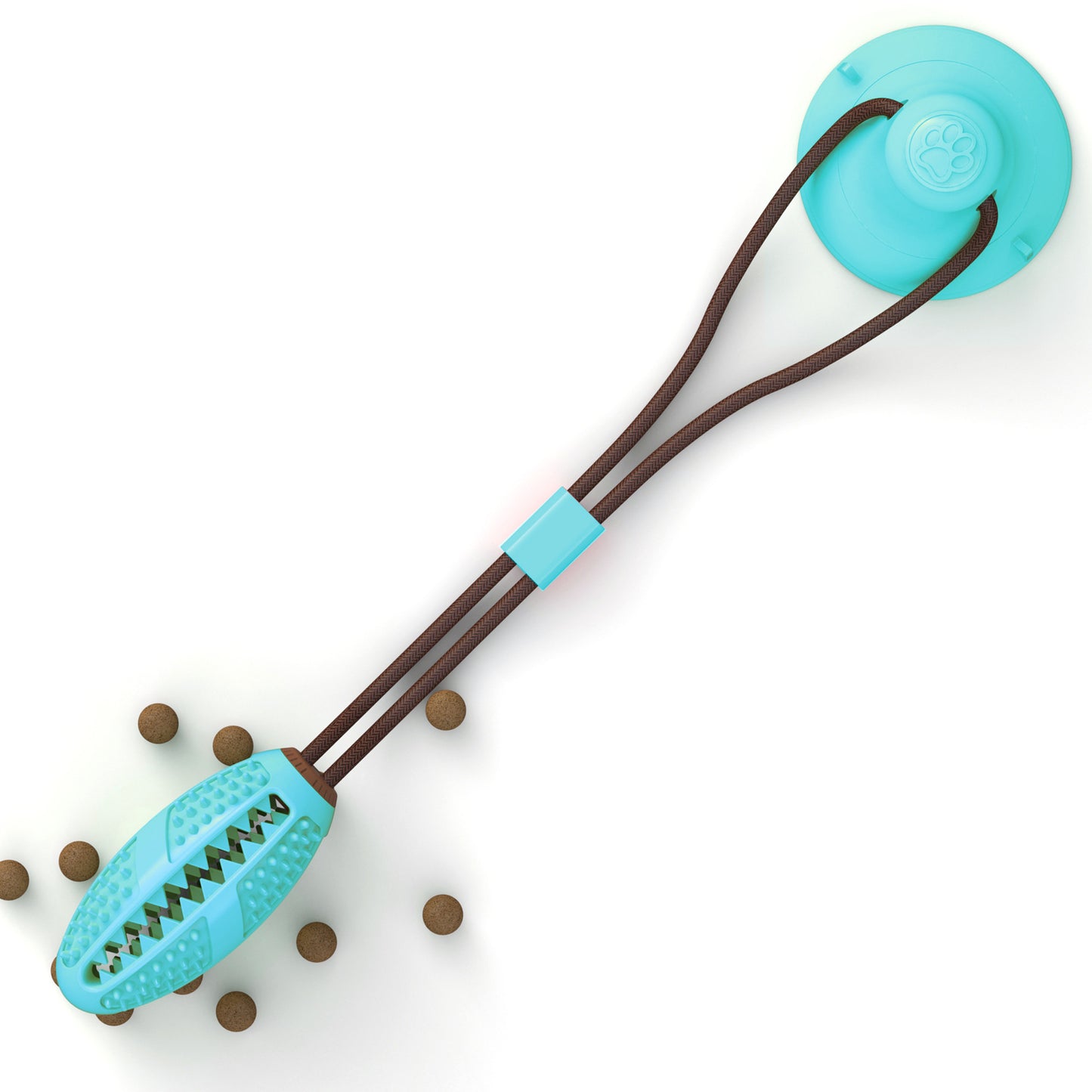 Interactive Silicone Suction Cup Tug Dog Ball Toy Chew, Bite & Tooth Cleaning Pet Accessory