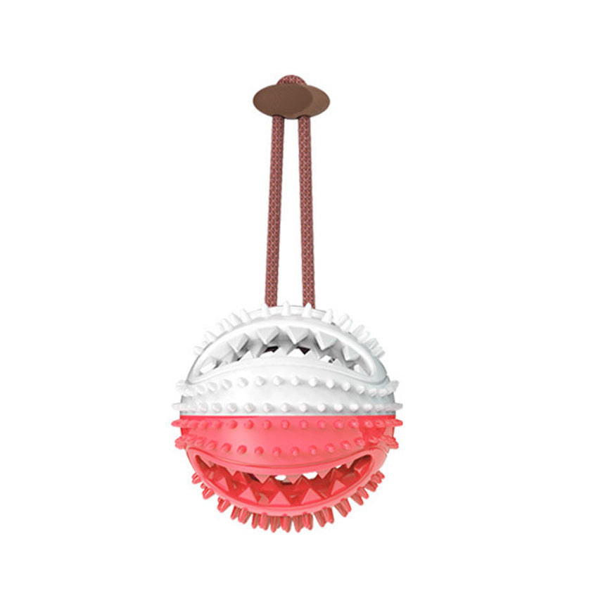Interactive Silicone Suction Cup Tug Dog Ball Toy Chew, Bite & Tooth Cleaning Pet Accessory