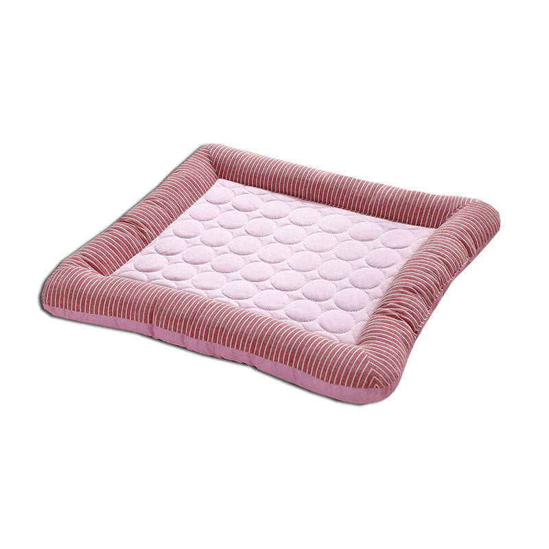 Cooling Pet Bed for Dogs & Cats Soft Ice Silk Mat for Summer Comfort