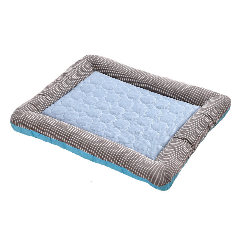 Cooling Pet Bed for Dogs & Cats Soft Ice Silk Mat for Summer Comfort