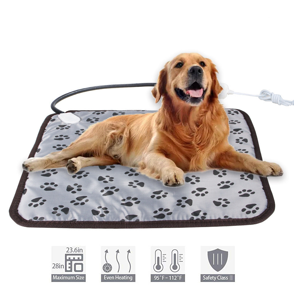Electric Pet Heating Pad Waterproof & Chew-Resistant for Dogs & Cats