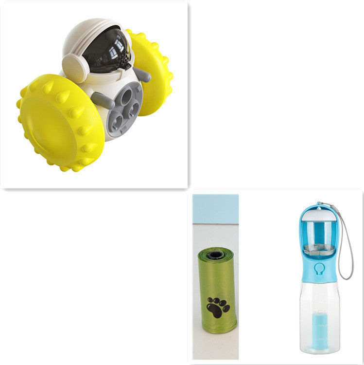 Smart Interactive Cat & Dog Toy Multifunctional Slow Feed Balance Car for Fun & Development