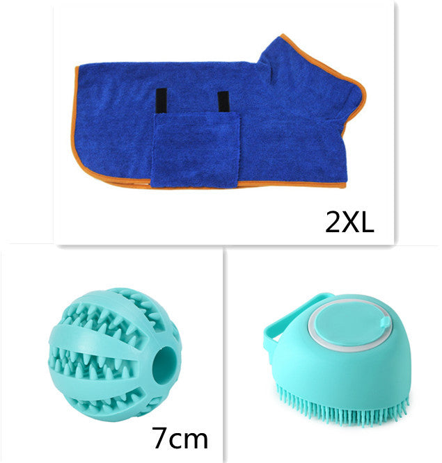 Silicone Dog Bath Gloves Massage Brush & Shampoo Applicator for Dogs & Cats Grooming