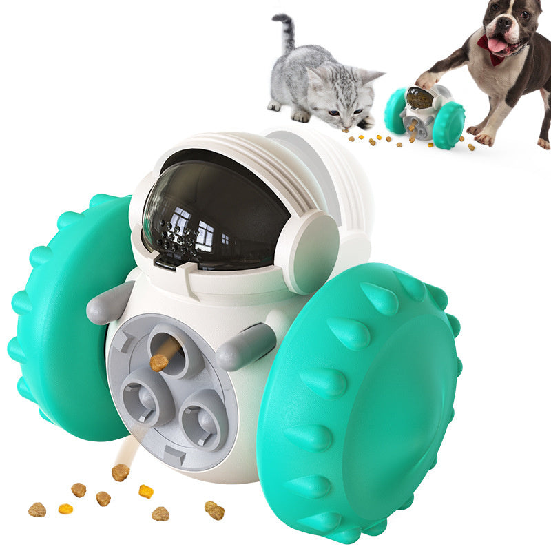 Smart Interactive Cat & Dog Toy Multifunctional Slow Feed Balance Car for Fun & Development