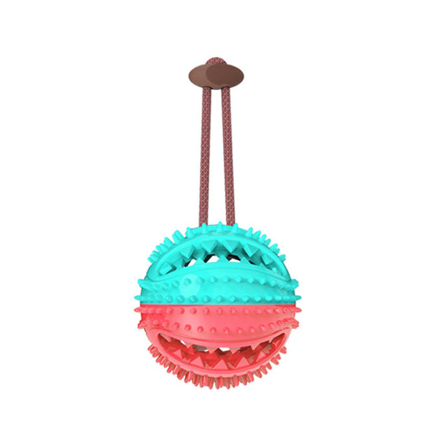 Interactive Silicone Suction Cup Tug Dog Ball Toy Chew, Bite & Tooth Cleaning Pet Accessory