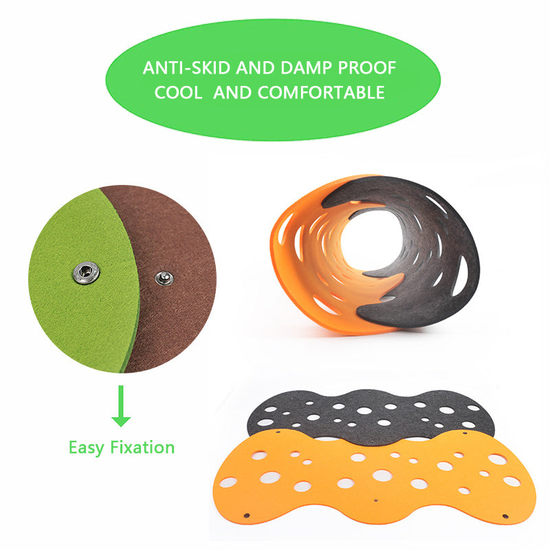 Collapsible Cat Tunnel with Felt Pom & Deformable Design Interactive Kitten Toy & Nest