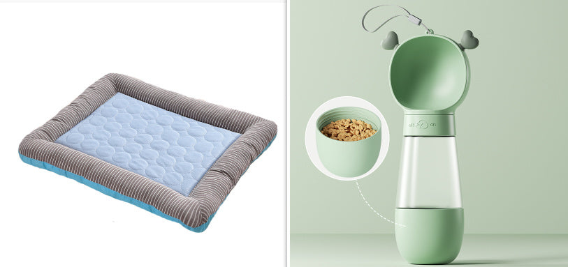 Cooling Pet Bed for Dogs & Cats Soft Ice Silk Mat for Summer Comfort