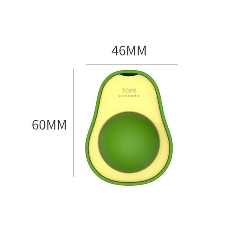 Cute Avocado Catnip Toy Interactive Teeth Cleaning & Mint Ball for Cats