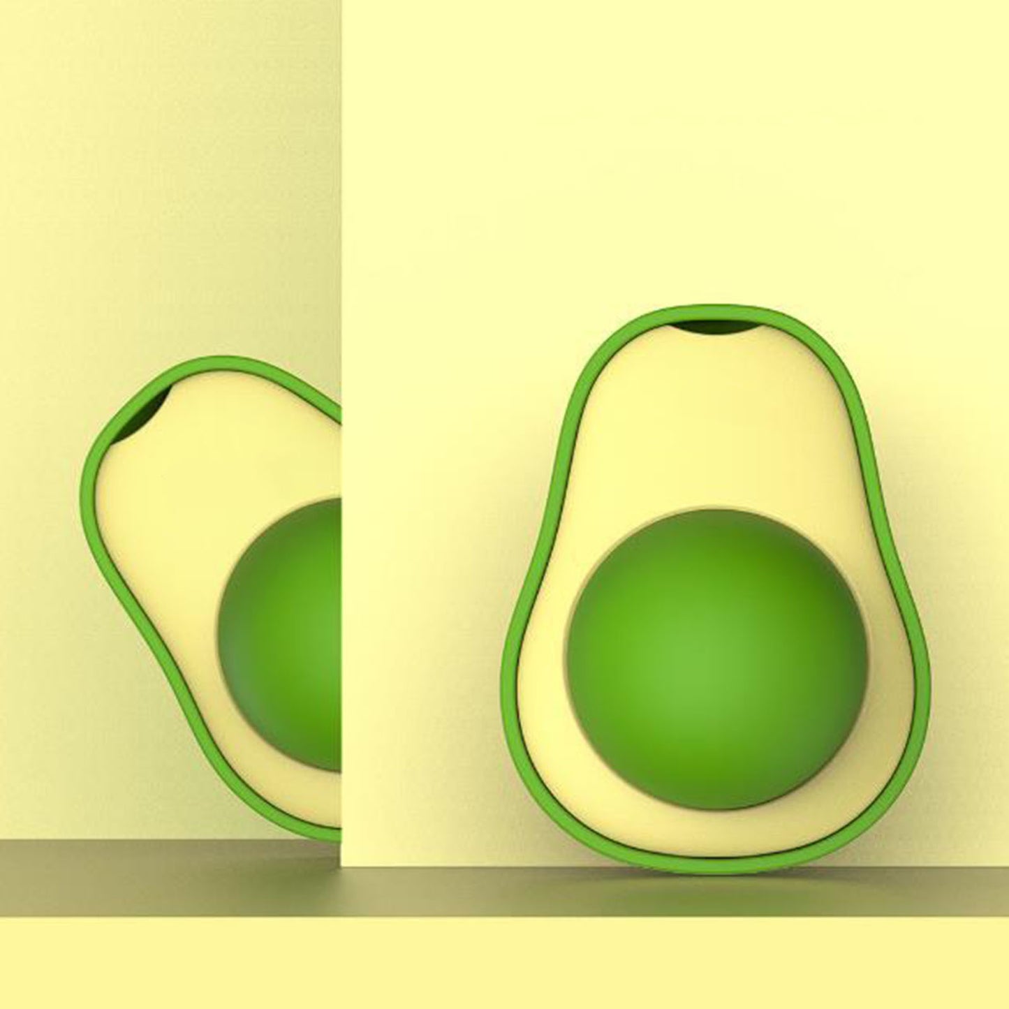 Cute Avocado Catnip Toy Interactive Teeth Cleaning & Mint Ball for Cats