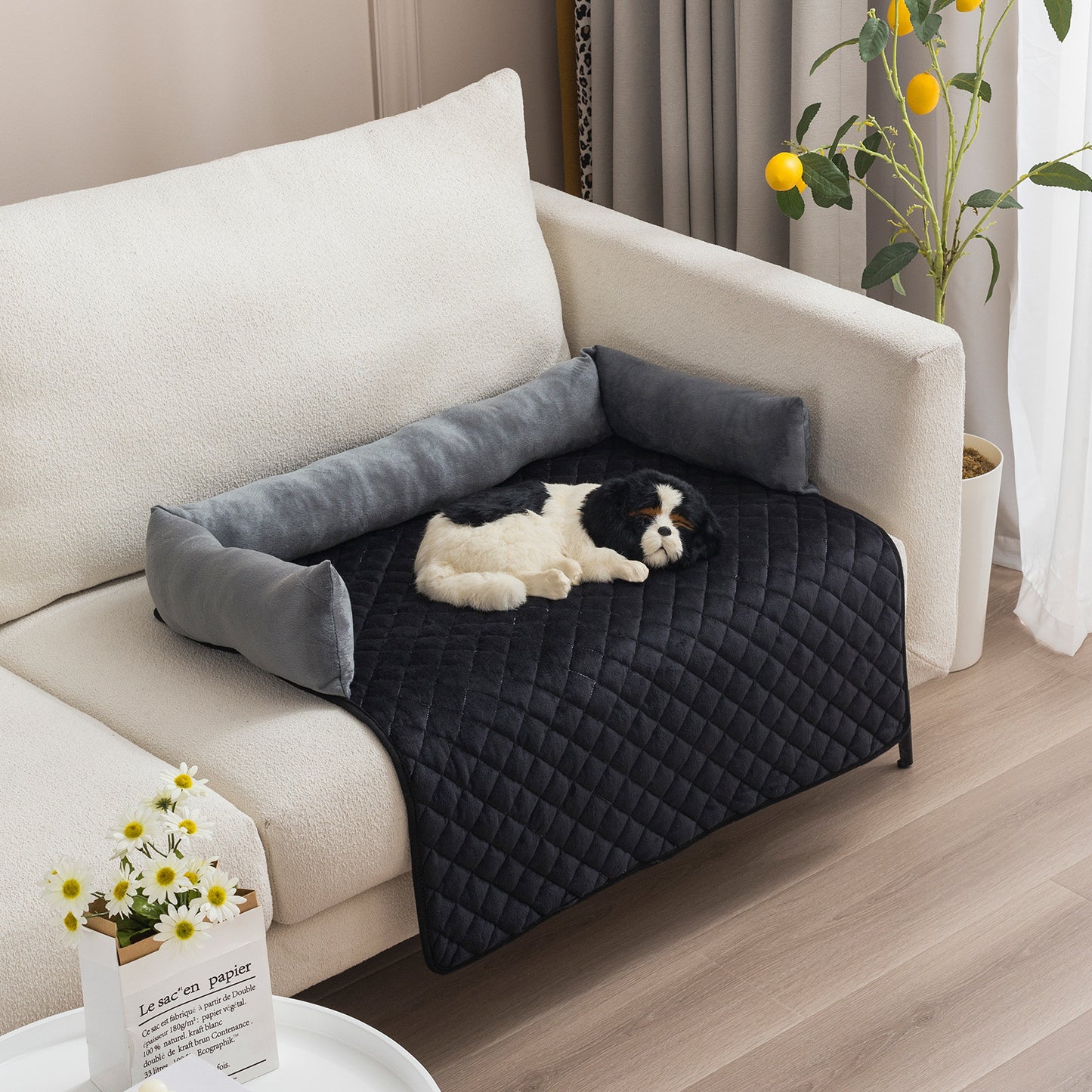 Comfortable Dog Sofa Bed Large Dog Cushion & Cat Bed Furniture Protector