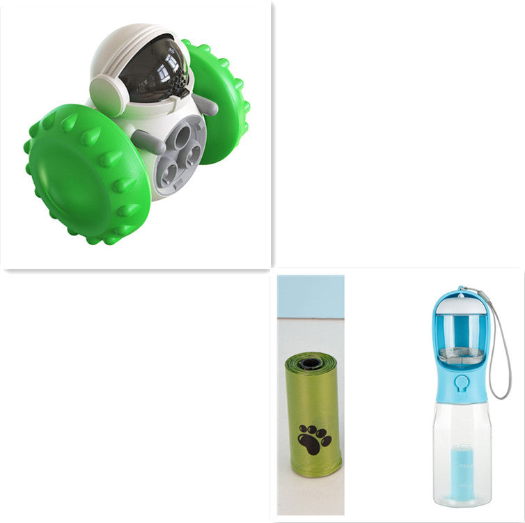 Smart Interactive Cat & Dog Toy Multifunctional Slow Feed Balance Car for Fun & Development