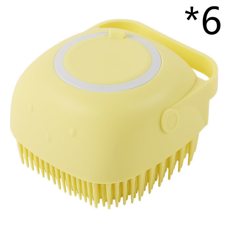 Silicone Dog Bath Gloves Massage Brush & Shampoo Applicator for Dogs & Cats Grooming