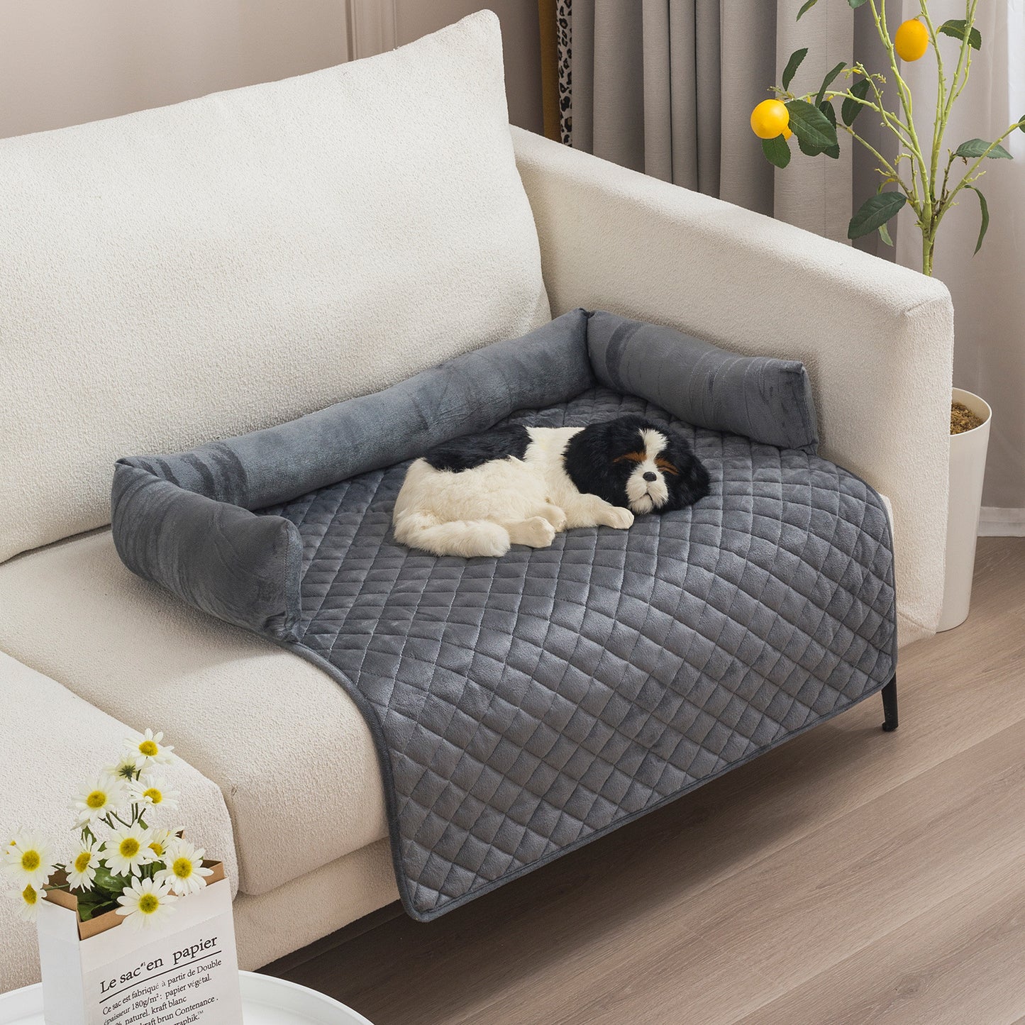 Comfortable Dog Sofa Bed Large Dog Cushion & Cat Bed Furniture Protector