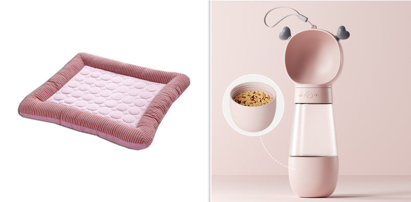 Cooling Pet Bed for Dogs & Cats Soft Ice Silk Mat for Summer Comfort