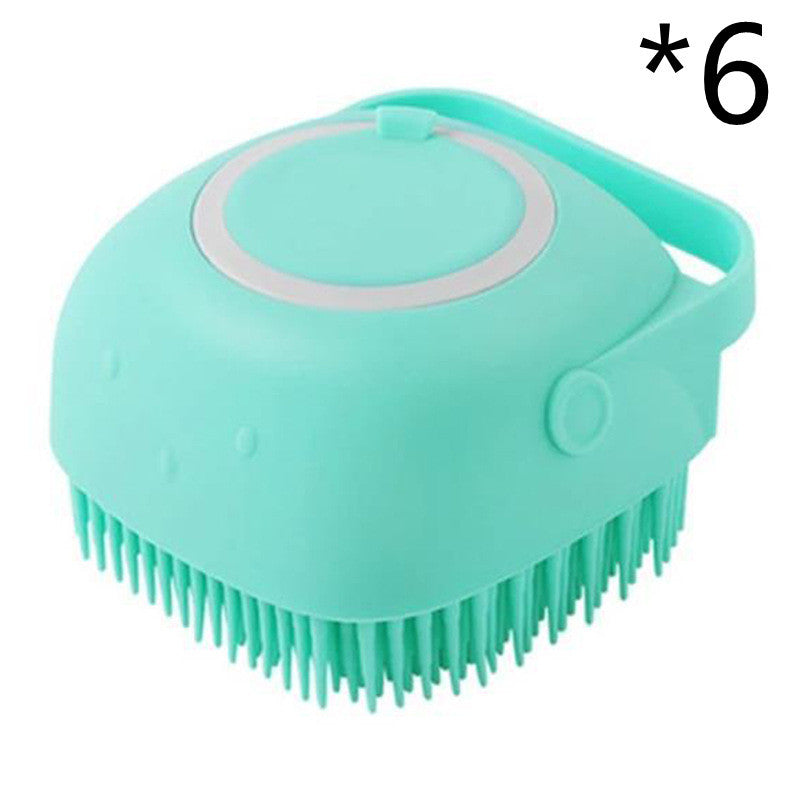 Silicone Dog Bath Gloves Massage Brush & Shampoo Applicator for Dogs & Cats Grooming
