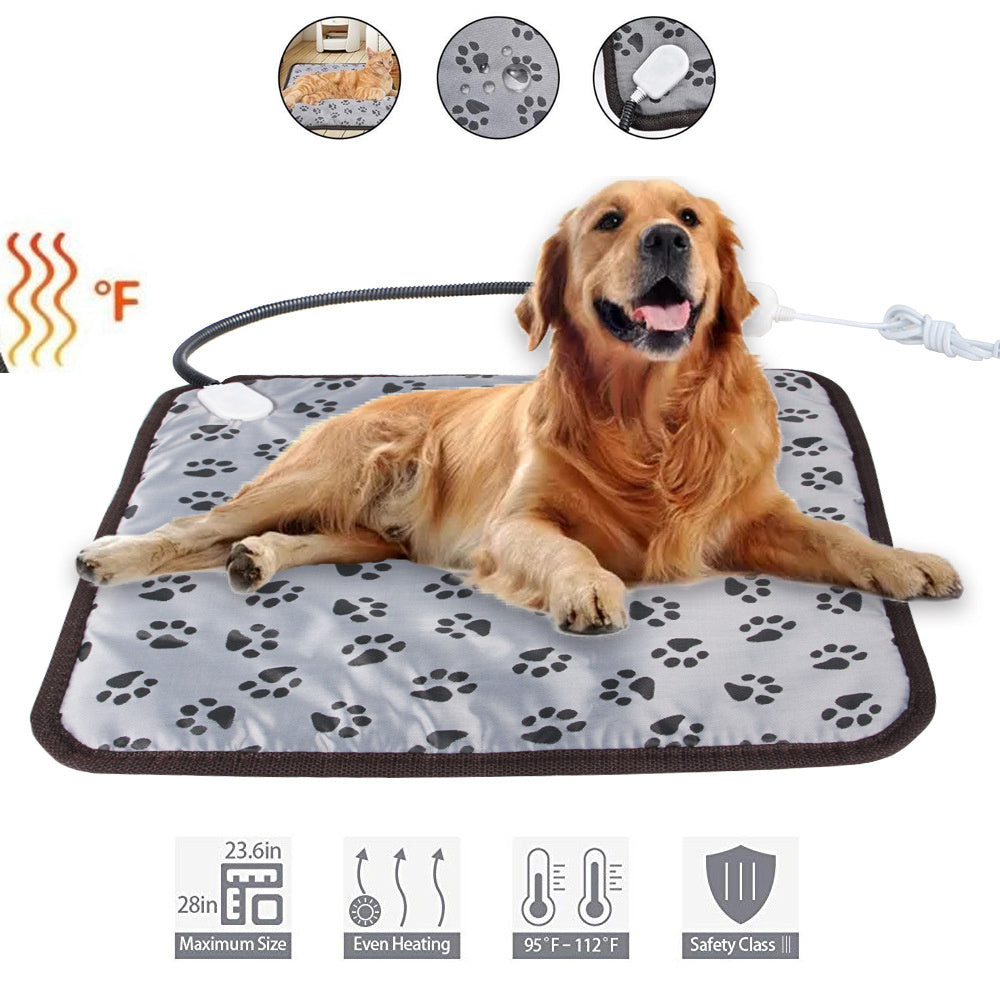 Electric Pet Heating Pad Waterproof & Chew-Resistant for Dogs & Cats