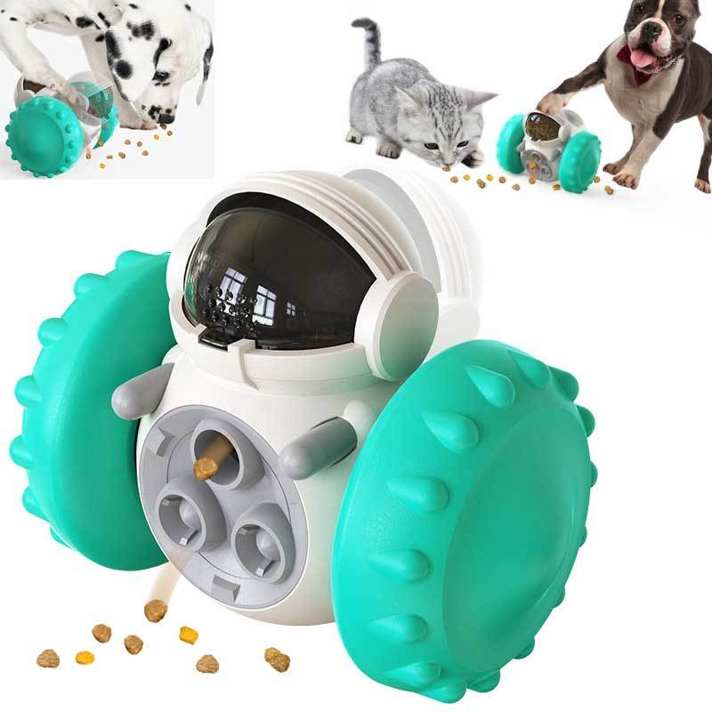 Smart Interactive Cat & Dog Toy Multifunctional Slow Feed Balance Car for Fun & Development