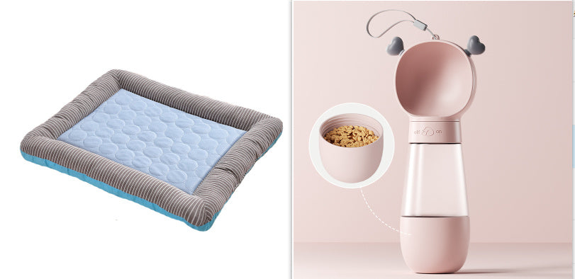 Cooling Pet Bed for Dogs & Cats Soft Ice Silk Mat for Summer Comfort